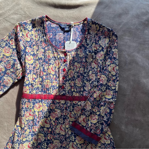 April Cornell Jaipuri Rose Dress Indigo - Picture 5 of 17